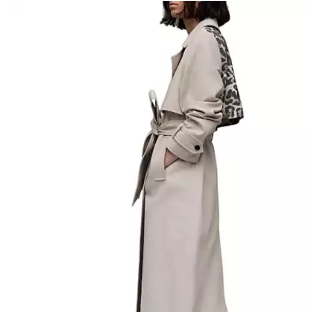 ALLSAINTS SOLD OUT
Mixie Leopard Trench Jacket NWT - SZ US 12 - Picture 5 of 9